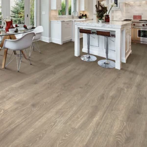 wood-look laminate in dining area | Carpet Warehouse