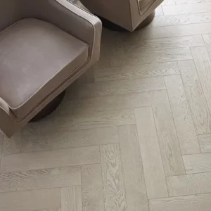 overhead view of chevron hardwood | Carpet Warehouse