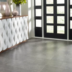 Luxury vinyl tile in entryway | Carpet Warehouse