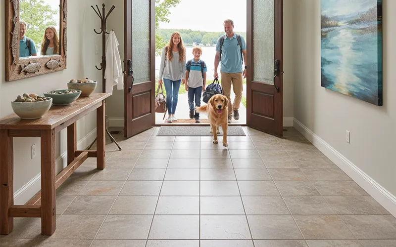 Tile Floor Entryway | Carpet Warehouse