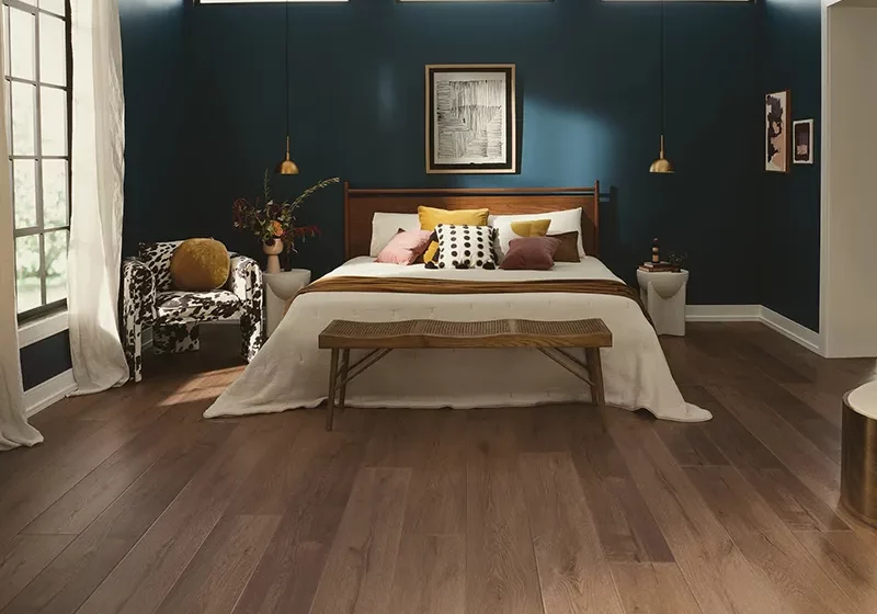 luxury vinyl | Carpet Warehouse luxury vinyl plank flooring in bedroom | Carpet Warehouse
